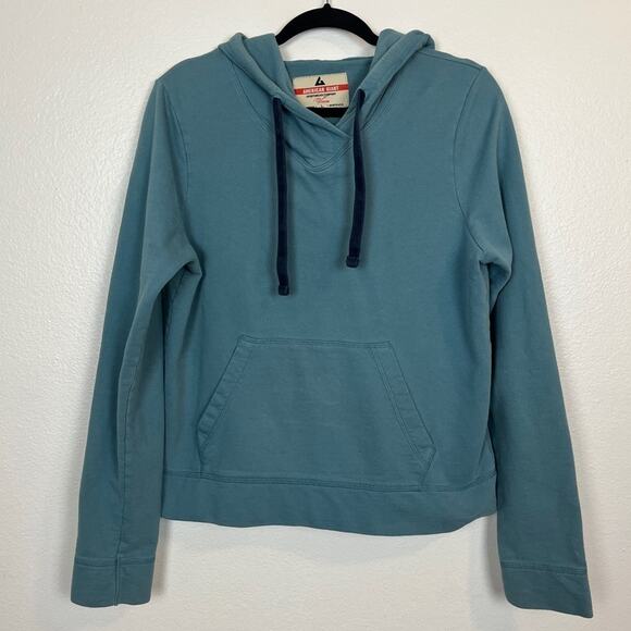 American Giant Aqua Blue Pullover Hoodie Large - Picture 1 of 3